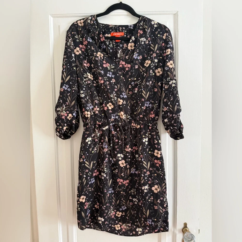Joe fresh Floral Black Dress - Picture 2 of 12